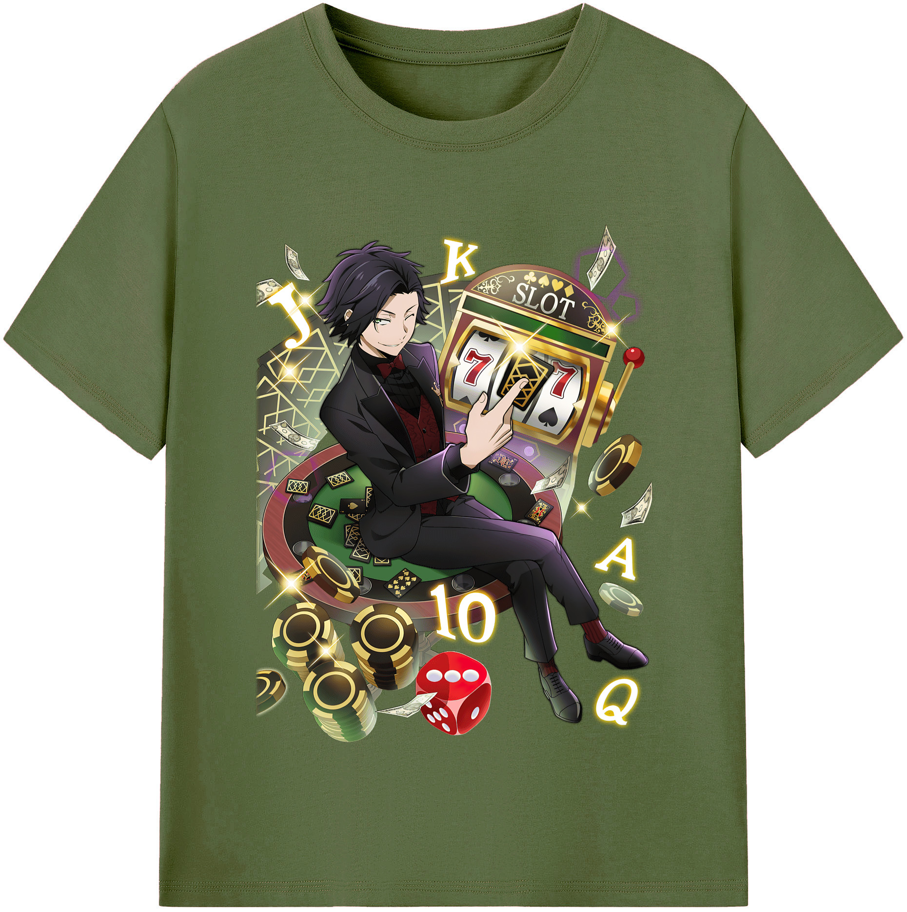 （画像用） 文豪ストレイドッグス Bungo Stray Dogs 綿100％半袖Tシャツ（フロントプリント）